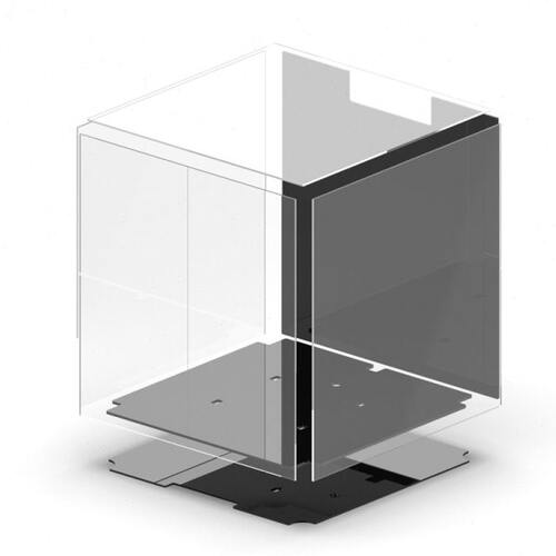 VORON封箱板材 PC全系列 高透亮黑 适配0.1/三叉戟/2.4沃龙3D配件