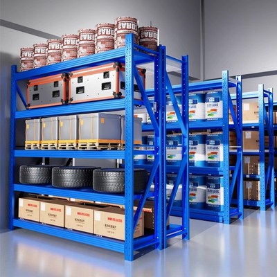 仓储货架仓库置物架m多层展示架超强承重商用快递超市重型加厚铁