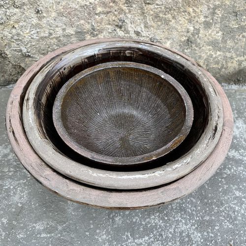 擂钵平底研磨钵擦藕磨魔芋辅食研磨擂F茶牙钵手工擂钵擂豆浆擂米