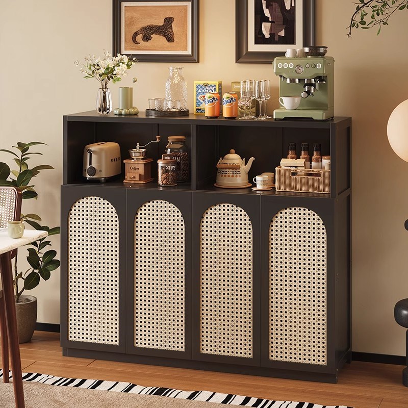 茶水柜子收纳柜餐柜现代t简约客厅靠墙一体边柜斗柜收纳柜备餐柜