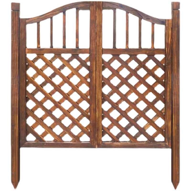 防腐菜园院子木栅栏门花园t围栏门庭院篱笆室外实木门别墅户外小