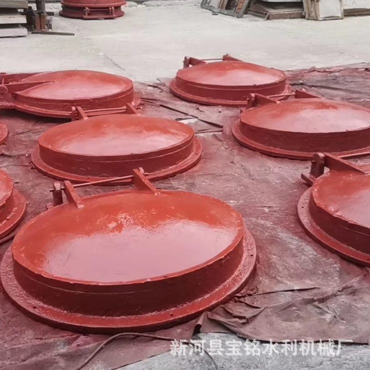 铸铁拍门污水管道侧开闸门圆形方形不锈钢拍门浮箱式拍门