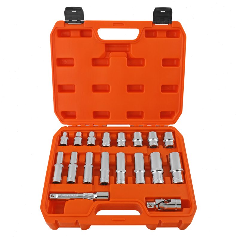 电动扳手加长套筒大飞外六角套筒12/17/19/21/22mm六角风炮套筒头