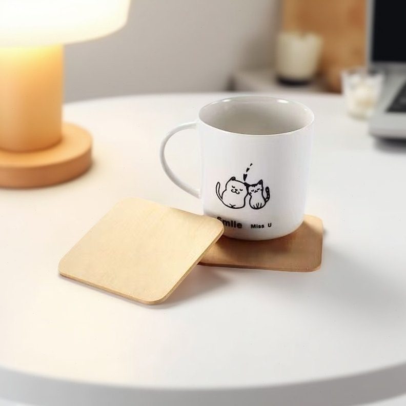 实木杯垫茶杯托桧木木质茶垫创意隔热垫圆日式茶道配件家用木杯垫