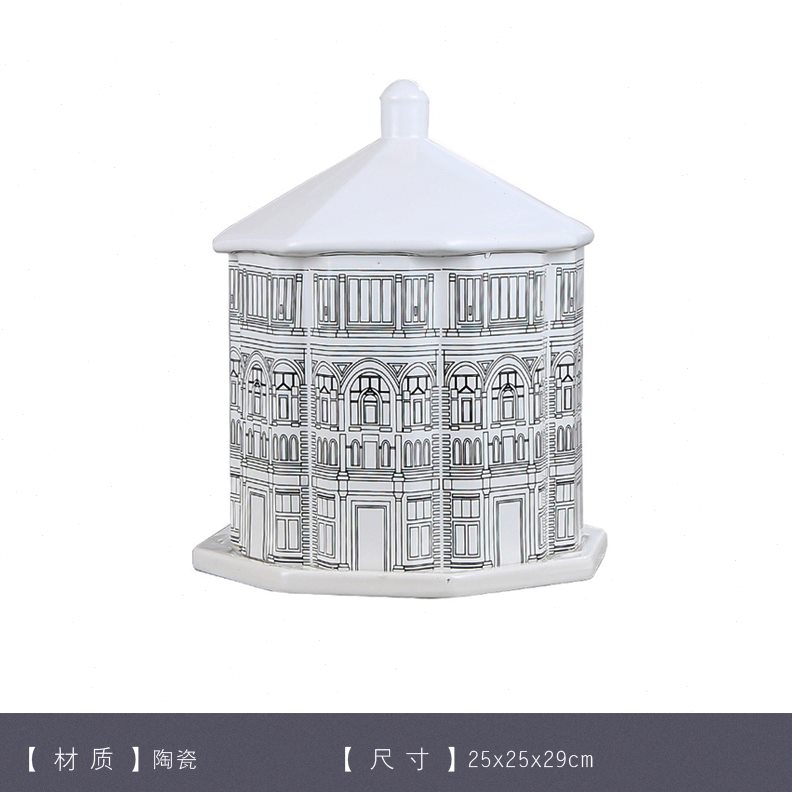 北欧极简陶瓷干花花瓶创意抽象简约样板房客厅茶几建筑人脸小花器