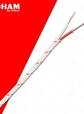 W526钨铼热电偶补偿导线四氟铁氟龙玻璃纤维C型延长线丝径2*0.5mm