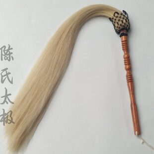 包邮尘浮尘扶尘桃木太极佛尘太监拂尘太极佛尘拂尘马尾蝇甩子浮沉