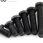 包邮 盘头机牙螺钉 PM黑色 半圆头螺丝 黑色十字螺丝 M1.2 M1.4