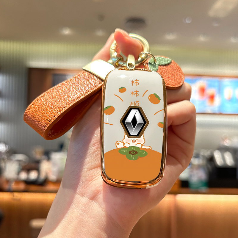 雷诺科雷嘉钥匙套科雷傲科雷缤雷A诺 e诺专用汽车用品改装包扣壳