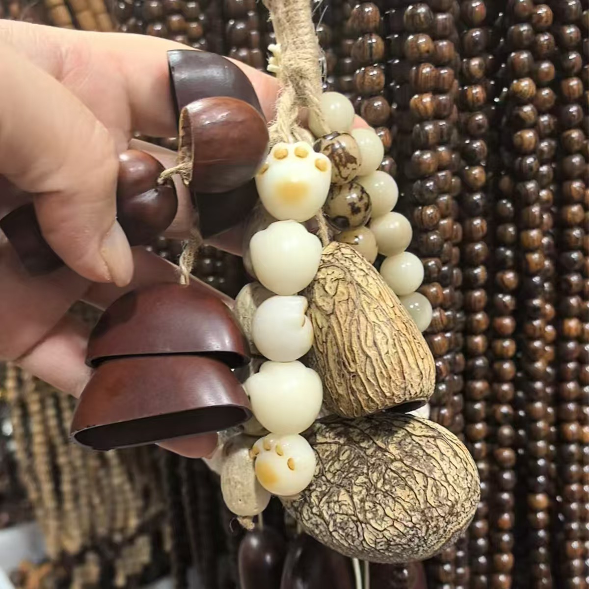 果壳风铃DIY果壳风铃材料疗愈乐