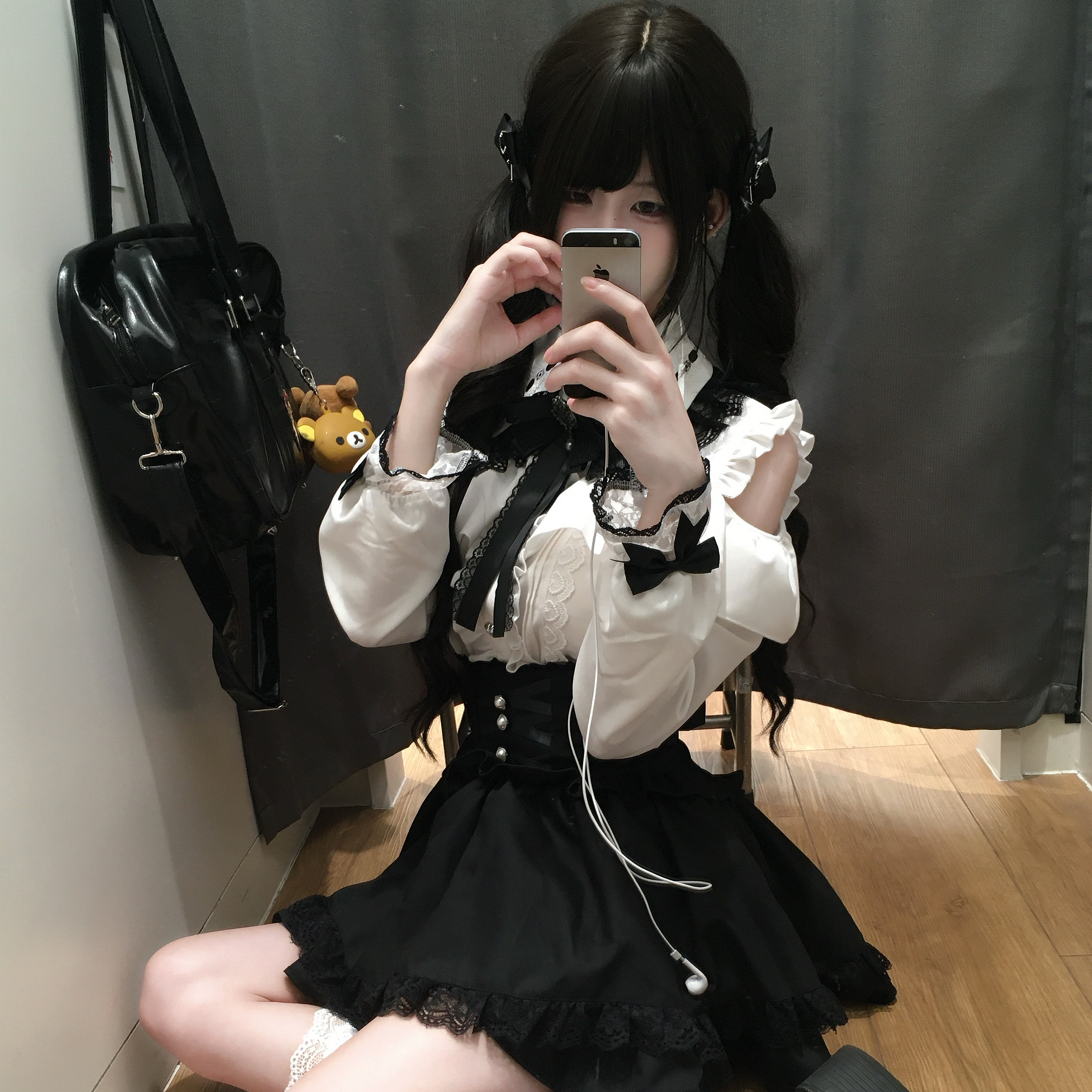 12.20-1.20【二团定金】落雪与海蕾服原创套装量产型衬衫半裙蕾服