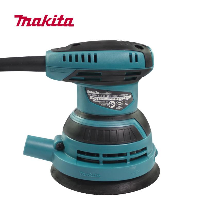 新款日本Makita牧田M9204B木工砂光机盘式砂纸机木材家具打磨机