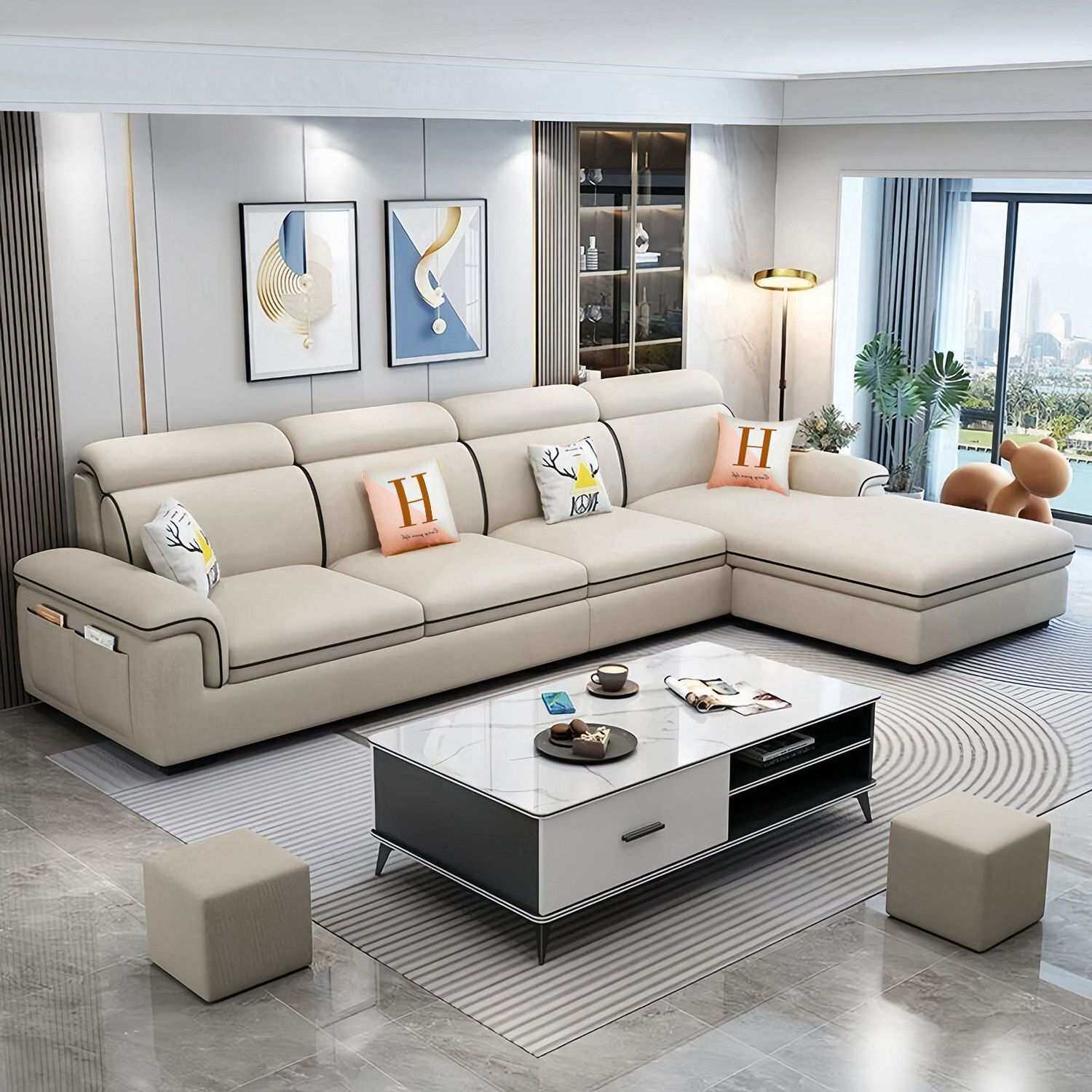 2025款沙发现代简约客厅布艺沙发大小户型公寓组合猫爪科技布沙发