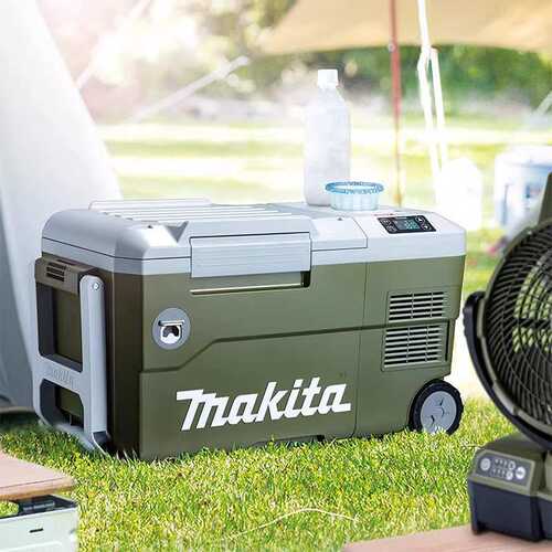 Makita牧田CW003G充电冷暖两用40V保温箱CW001G户外CW002车载冰箱