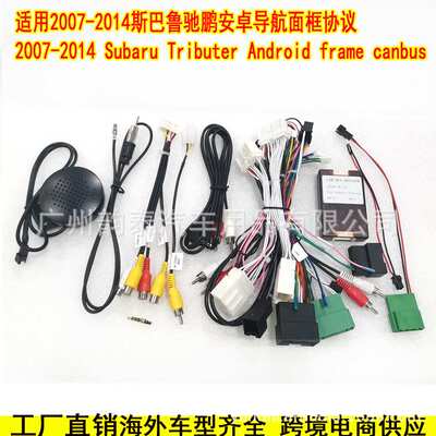 适用07-14斯巴鲁驰鹏Subaru Tributer中控导航面框安卓大屏框线