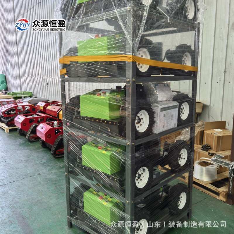 轮式自走割草车 众源四轮550S边坡杂草除草机智能遥控碎草割草车