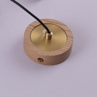 实木床头壁灯黑胡桃灯饰改装灯座底吸顶配件原木盘色吊线灯圆形盘