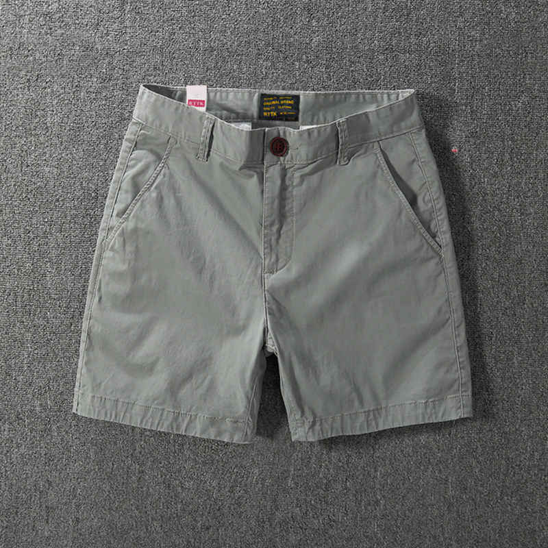 夏季新品弹力三分裤男纯