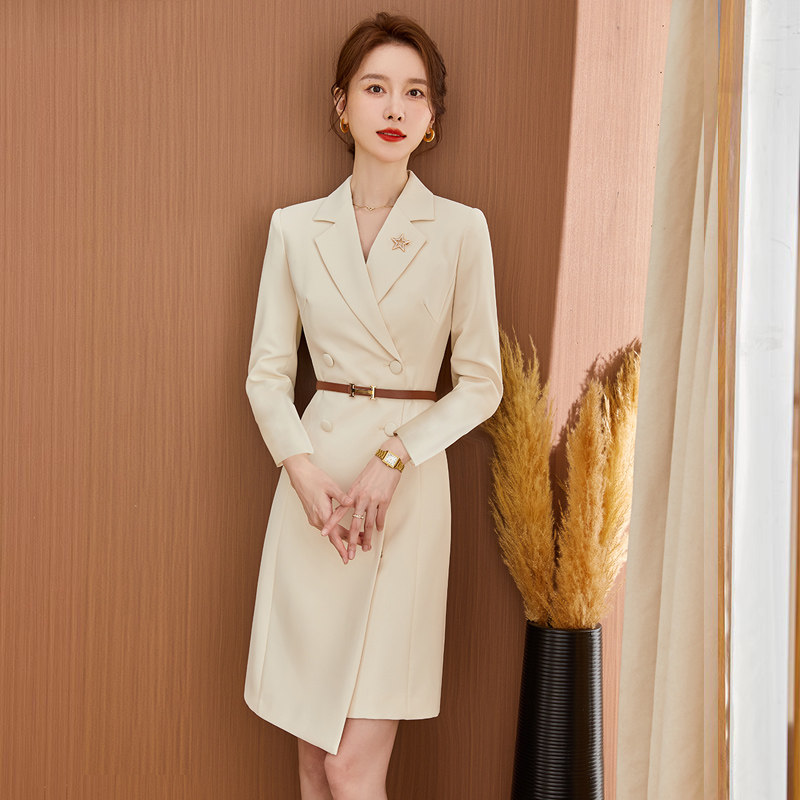 秋冬女士西装外套洋装中长版女时尚气质显瘦收腰商务正装裙子,女装/女士精品,连衣裙,淘宝优惠券,粉丝福利购,淘宝优惠卷