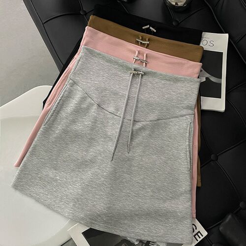 孕妇装夏装抽绳托腹裙子夏季外穿短裙夏天怀孕半身裙时尚包臀裙夏