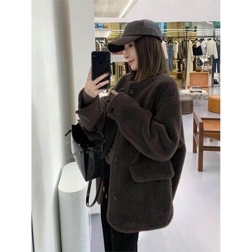 羊羔毛皮草外套女冬季202