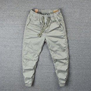 透气9分束脚裤 薄款 修身 小脚收口夏凉裤 潮 休闲裤 速干九分裤 男夏季