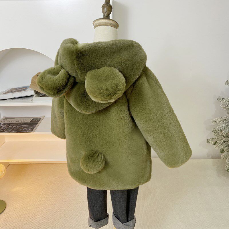 儿童皮草冬装男童女童仿兔绒加绒加厚棉衣小宝宝连帽厚外套中长款,童装/婴儿装/亲子装,皮草/仿皮草,淘宝优惠券,粉丝福利购,淘宝优惠卷