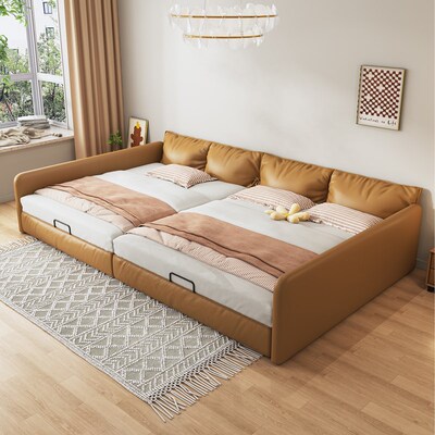 二胎家庭亲子床一家四口拼接床加宽护栏加大围栏床可分可合子母床