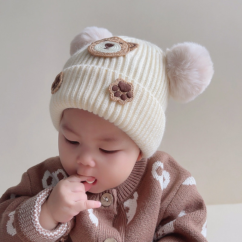 婴儿帽子秋冬款针织帽可爱超萌宝宝毛线帽男女宝冬季婴幼儿套头帽,童装/婴儿装/亲子装,帽子,淘宝优惠券,粉丝福利购,淘宝优惠卷