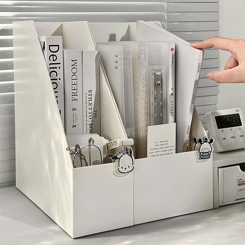 书立架文件架桌h面书本收纳盒书桌书夹收纳架学生书架办公桌置物