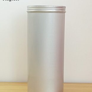 2个螺纹式 2000ml金属罐花茶茶叶收纳铝罐通用 密封茶叶罐大号80g