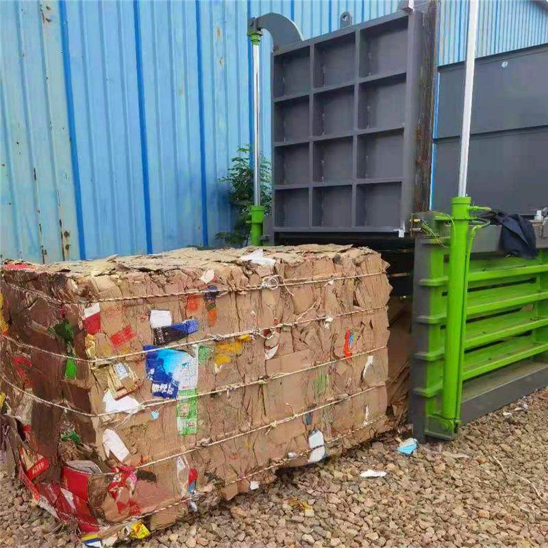 下脚料编织袋滴灌带打包机160吨卧式打包机废铁易拉罐塑料打包机