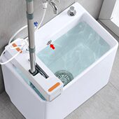 海嘉华洗拖把池地拖盆阳台家用卫生间墩布池刮拖把拖布池拖帕池盆