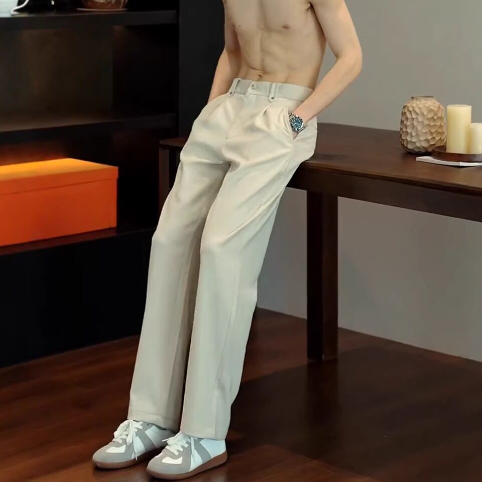 轻熟男士高级感垂感直筒
