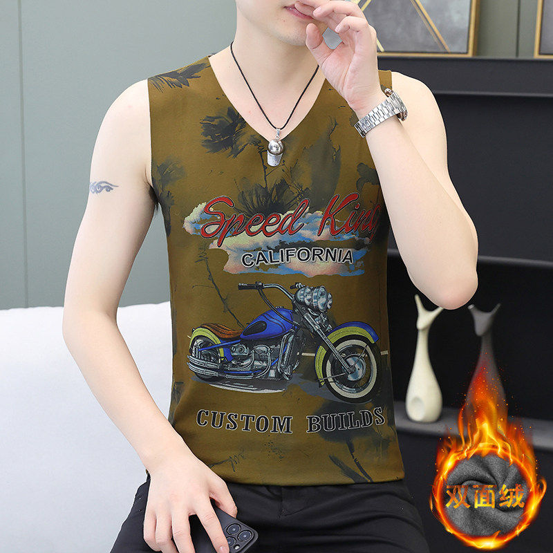 青年男士德绒背心秋冬季