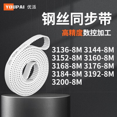 同步皮带448M31528M31608M316831763184319232008M机械PU型同步带