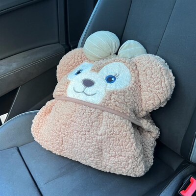 汽车毛毯 雪莉玫可爱厨师狗可琦安饼饼卡通毛绒保暖毯子长途旅行