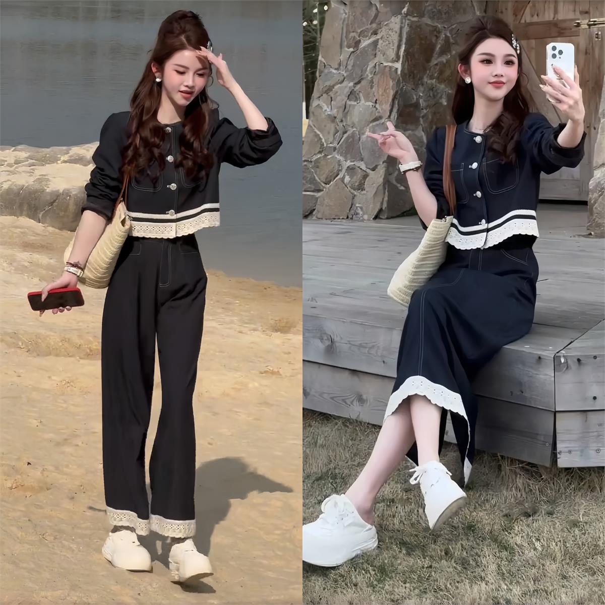 韩系早春穿搭一整套女装2