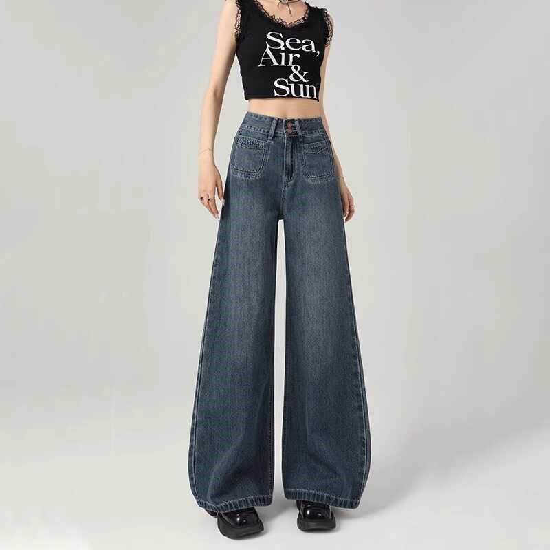 微胖mm高腰拖地长裤子女秋季2024新款大码显瘦宽松直筒牛仔阔腿裤,女装/女士精品,大码裤装,淘宝优惠券,粉丝福利购,淘宝优惠卷