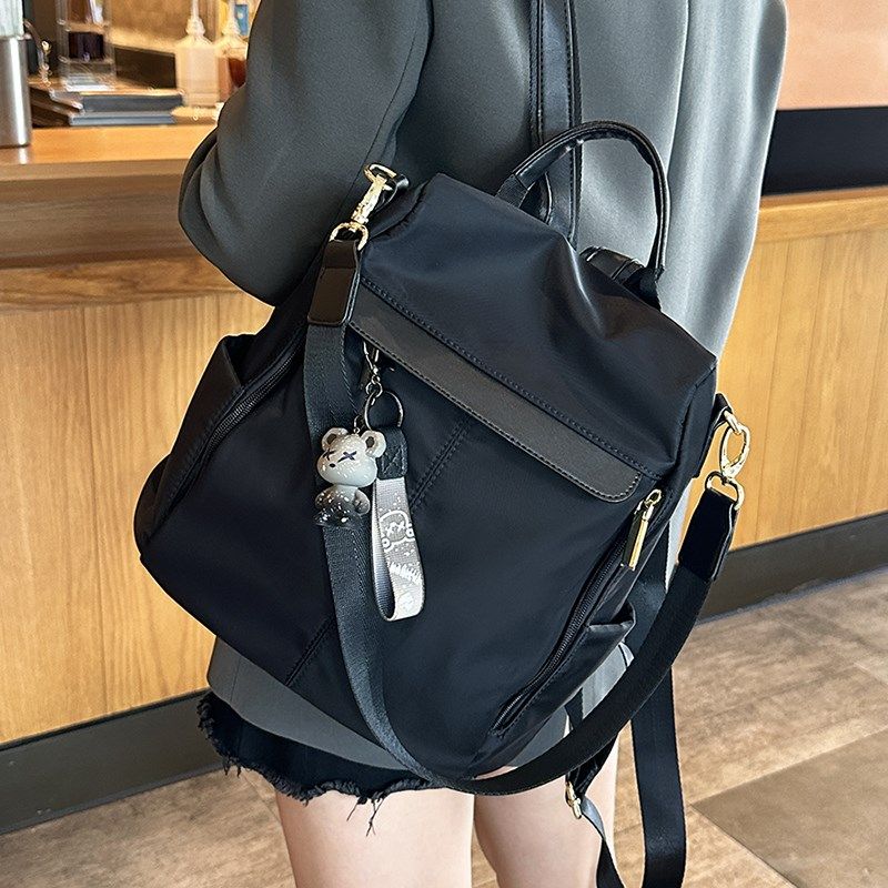 牛津布双肩包女2024新款时尚防盗背包旅行包大容量女生大学生书包,箱包皮具/热销女包/男包,双肩背包,淘宝优惠券,粉丝福利购,淘宝优惠卷