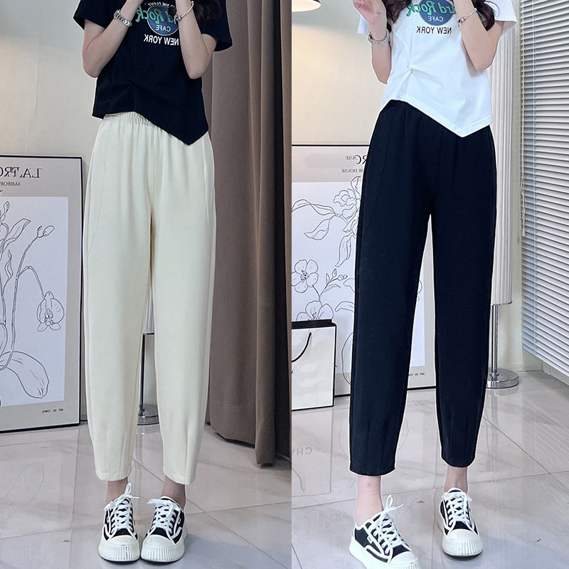夏季薄款梨型身材休闲哈伦直筒裤女大码胖妹妹显瘦小个子萝卜裤子,女装/女士精品,大码裤装,淘宝优惠券,粉丝福利购,淘宝优惠卷