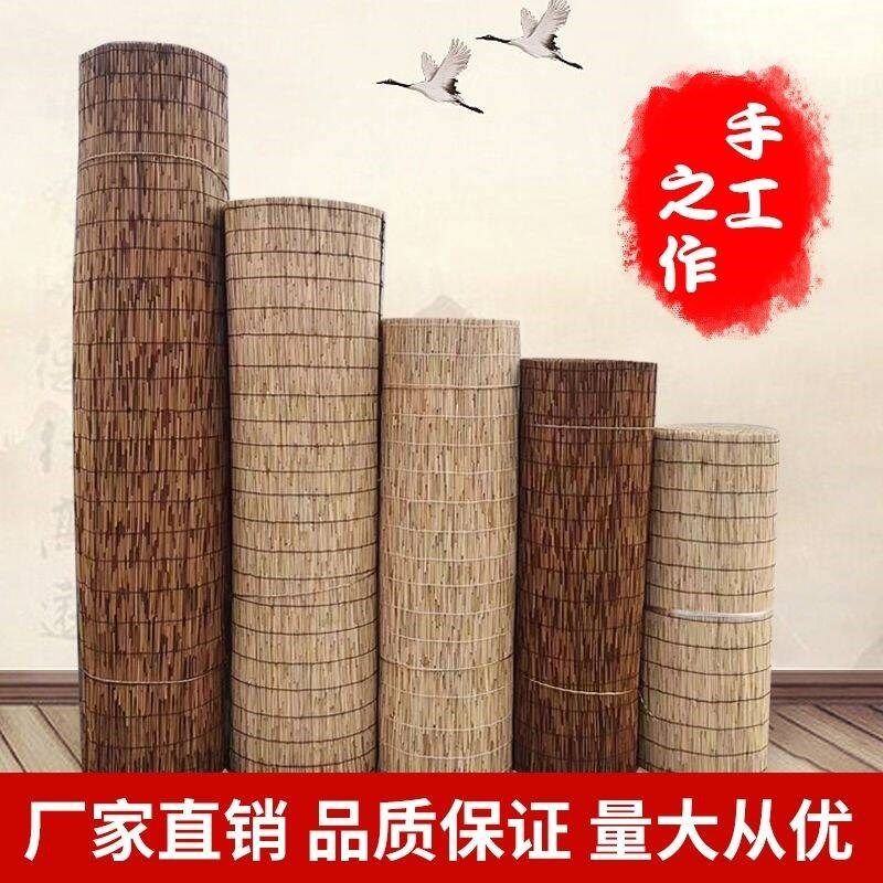 苇子帘亭子户外中式仿古卷帘大卷升降式茶馆30米民宿环保遮光茶楼