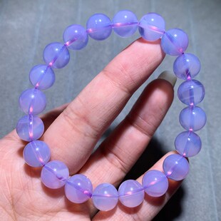 天然冰种果冻感紫玉晶紫水晶手链女梦幻紫甜美饰品一物一图送礼物