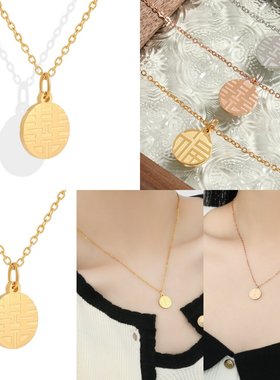 钛钢国潮中国风小众设计福项链