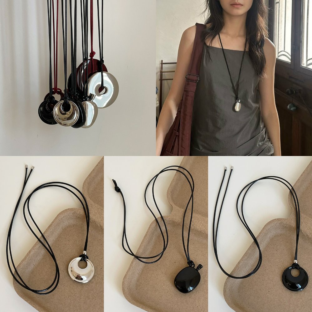 珍珠母贝新款小众平安扣水项链