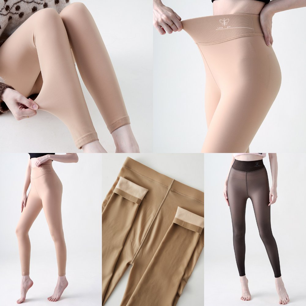 大码高腰肉色九分裤光腿神器女秋