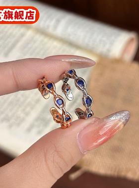 恶魔之眼蓝眼睛精致指环