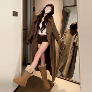 毛外感套女秋冬20C34MH298织25 韩系慵懒风长款 美拉新款 衣德针开衫