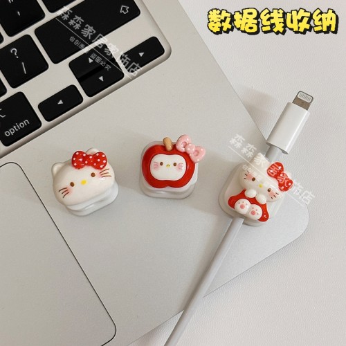 凯蒂猫数据线充电线固定器收纳扣