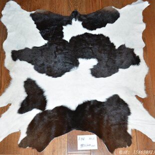 A98牛皮牛皮地毯边整张奶卧室床客厅 胎毯玄关欧式软包背景墙门垫
